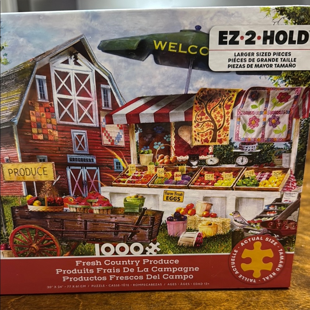 Red and Green Farm Stand Puzzle 1000 Pieces